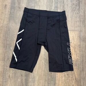 2XU Mens Compression Shorts Black Performance Athletic Gear Size XL